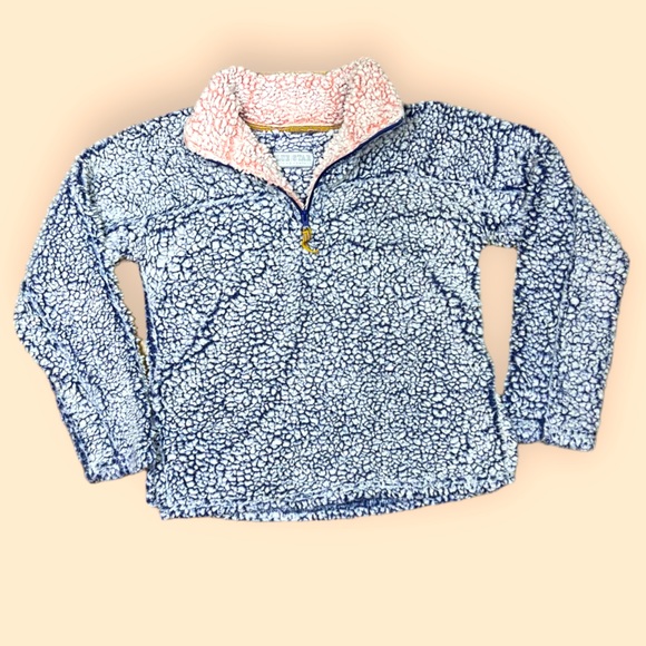 Pre-Owned Sherpa soft cozy pullover jacket for Girls 8-10 y/o S size. Warm. - Picture 13 of 14